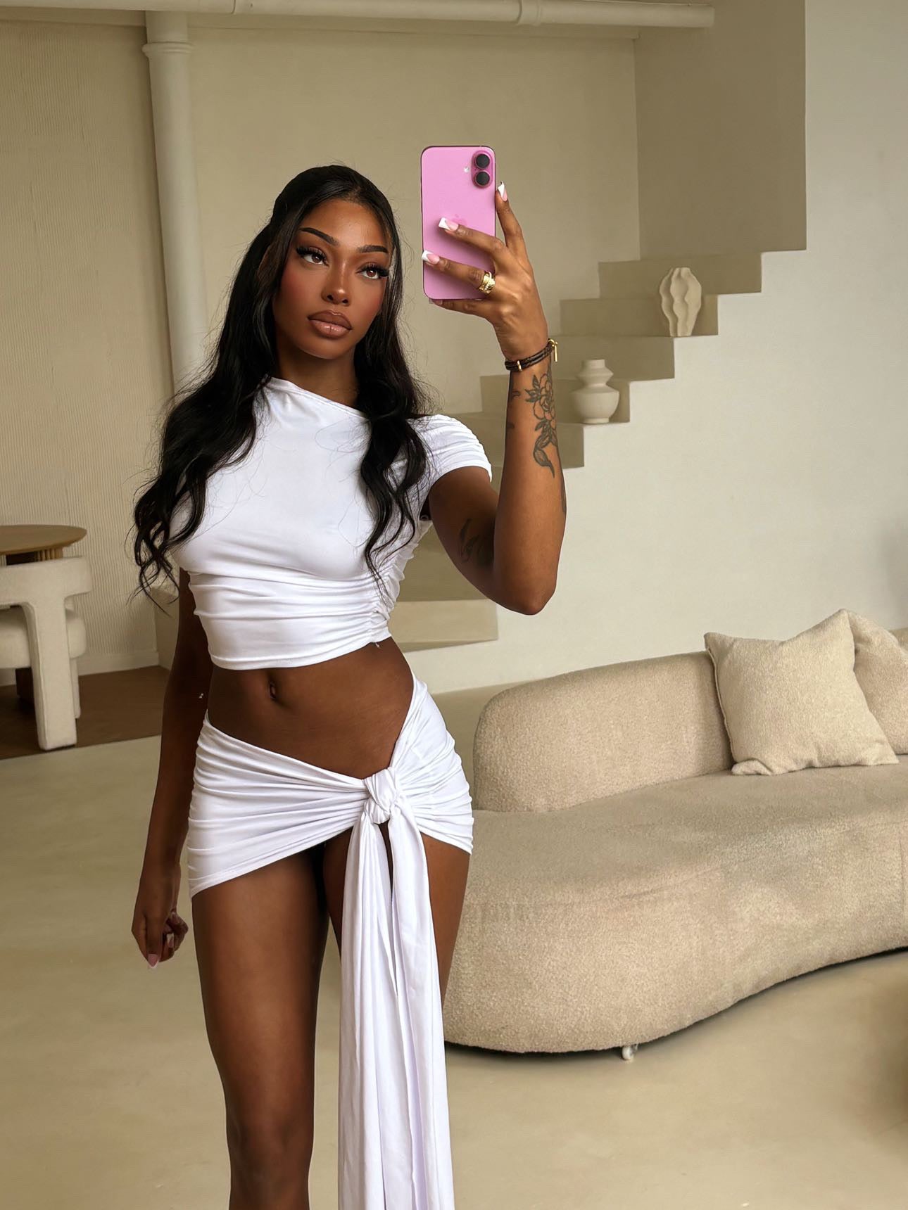 One Shoulder Luxe Set