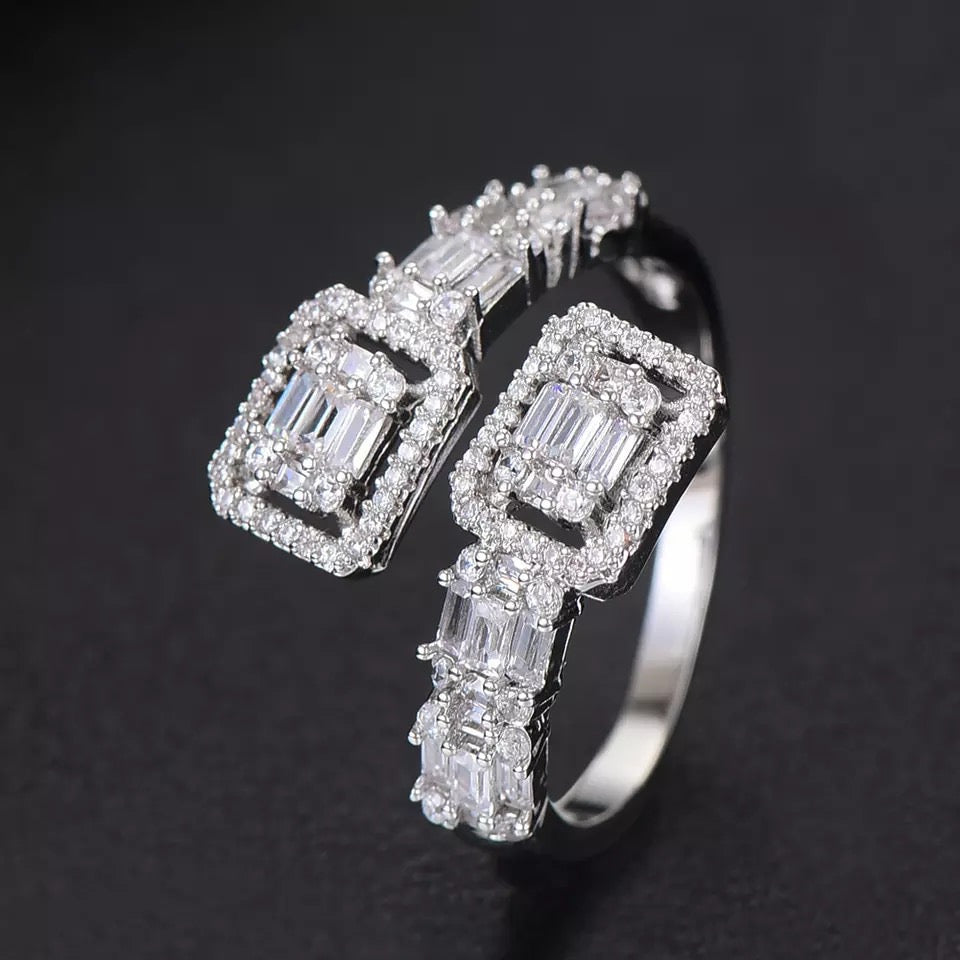Diamanté Baguette Ring  image 0