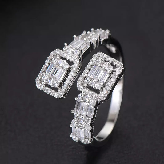 Diamanté Baguette Ring  image 0