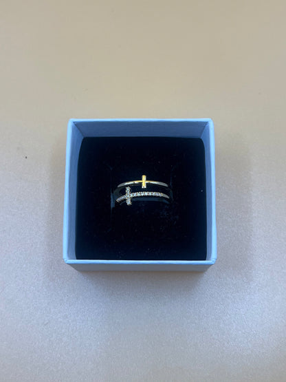 Gold Cross Ring image 2