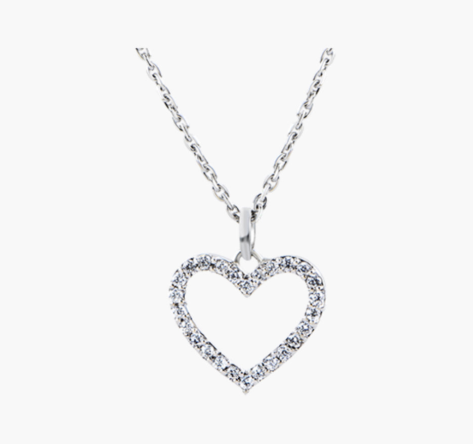 Diamanté Heart Necklace  image 0